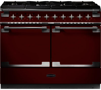 RANGEMASTER  Elise SE 110 Dual Fuel Range Cooker - Cherry Red & Chrome